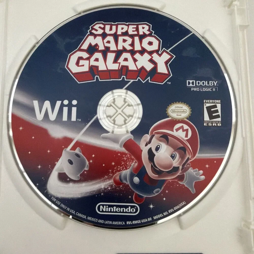 Super Mario Galaxy (Nintendo Wii, 2007) CIB w/ Manual Nintendo Selects TESTED